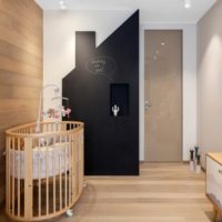 Stratifié sur le mur à l'intérieur du couloir