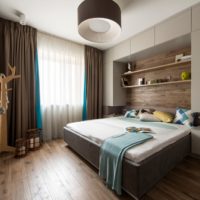 nuances de marron à l'intérieur de la chambre