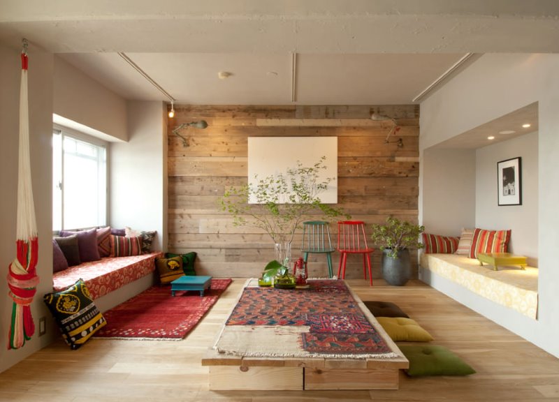 Bois à l'intérieur du salon