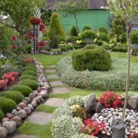 Plates-bandes et fleurs dans la conception d'un petit jardin