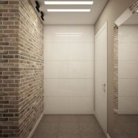 Couloir mezzanine en disposition moderne odnushka