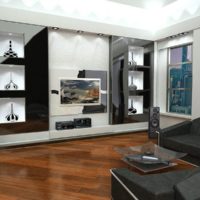 Niches décoratives dans un studio