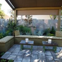 Gazebo de jardin ouvert simple