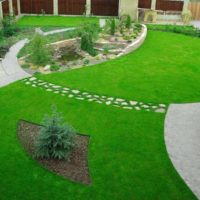Allées de jardin dans le paysage de jardin