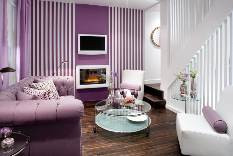 Salon violet dans les tendances de la mode 2018