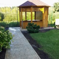 Pergola en carreaux de ciment