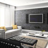 Tons gris dans la décoration du salon