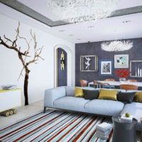 Matériaux naturels dans la conception du salon