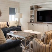 Salon rustique confortable