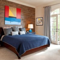 Chambre design aux accents lumineux