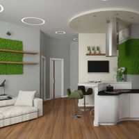 Décoration murale avec de la mousse dans un studio