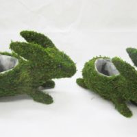 Lapins décoratifs en mousse stabilisée