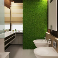 Décoration de salle de bain avec mousse stabilisée