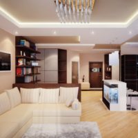 Design moderne d'un appartement pour célibataire