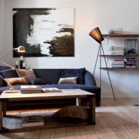 L'intérieur de la maison des hommes dans un style moderne