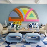 Panneau coloré bricolage pour le salon