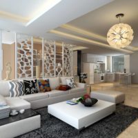 Cloisons trouées à l'intérieur de la pièce