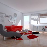 Lignes fluides dans un design de salon de style minimaliste