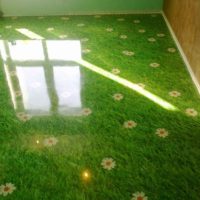 Plancher dans une pièce avec effet 3D