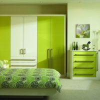 Couleur olive à l'intérieur d'une chambre moderne