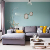 Loft design aux couleurs menthe