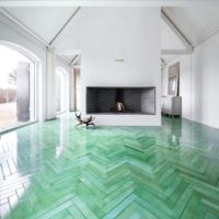 Surface menthe brillante