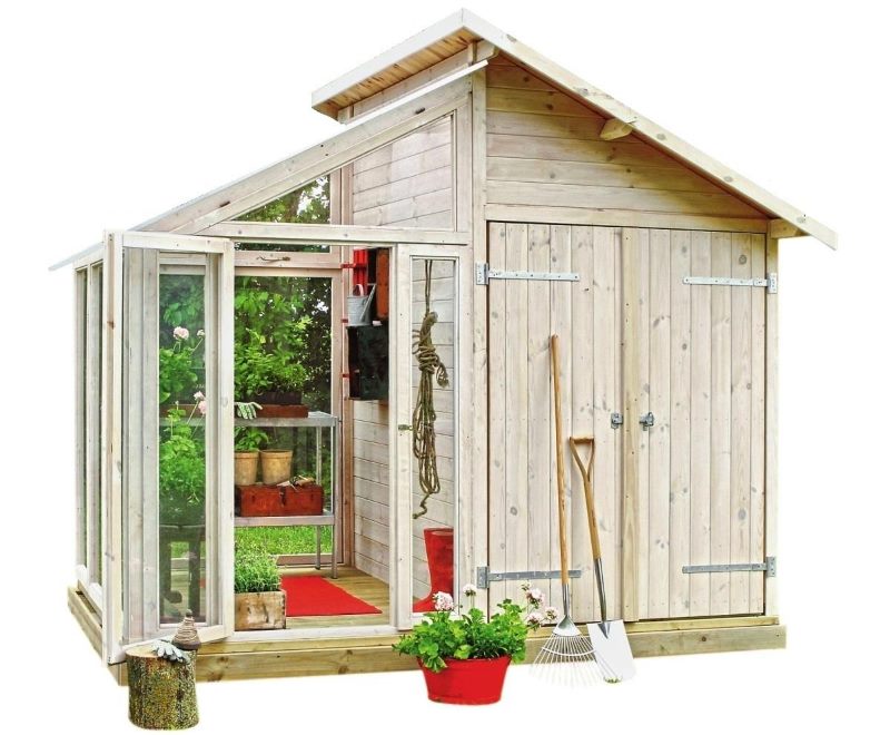 Petite unité ménagère à double usage pour un petit chalet