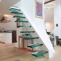 Escalier en verre