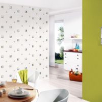 Papier peint pour la peinture à l'intérieur de la cuisine