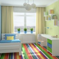 Chambre d'enfant aux couleurs vives