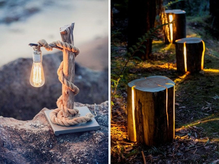 Lumières de jardin décoratives bricolage