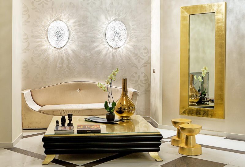 Nuances d'or dans les tendances du design de 2018