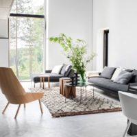 Salon lumineux en blanc