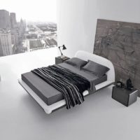 Intérieur gris dans le salon d'un appartement citadin de style minimaliste