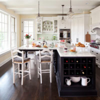 Cuisine lumineuse de style classique