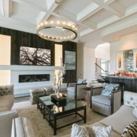 Plafond blanc avec poutres en polypropylène