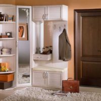 Cabinet avec un miroir dans les meubles pour le couloir