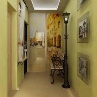 Décor de couloir dans un style rétro