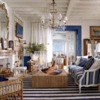 Salon de style marin classique