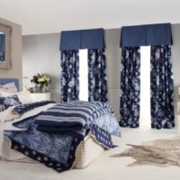 Couleur bleu foncé à l'intérieur de la chambre