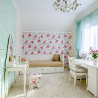 Chambre pour fille aux couleurs pastel
