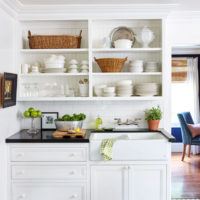 buffet en bois blanc