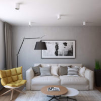 Chaise Olive à l'intérieur de la cuisine-salon