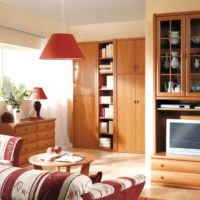 Meubles marron à l'intérieur d'un appartement en ville