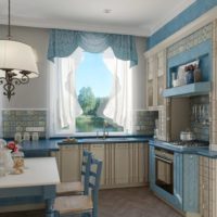 Salon design dans les tons bleus