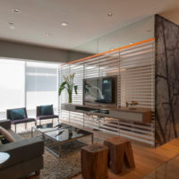 Utilisation du verre dans un intérieur moderne