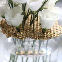 Décor original d'un vase de noix
