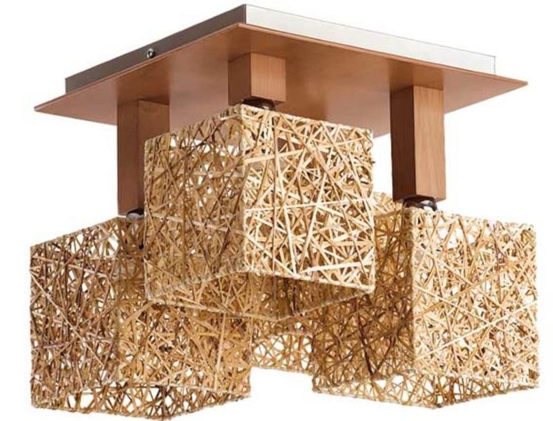 Lustre moderne pour décorer une pièce dans un style écologique populaire