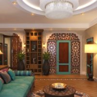 Style marocain dans la conception du salon