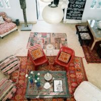 Plancher de salon de style marocain